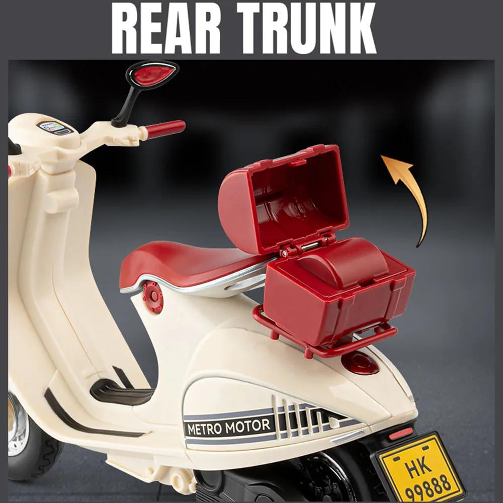 1:12 Retro Motorcycle Sportster S Model Toy Shock Absorption Linkage Steering Alloy Diecast Sound Light Motor Models Boys Gifts