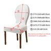Thick Jacquard Chair Cover French Country Chair Cover Hotel Home Dining Room Dustproof Round Back Chair Cover