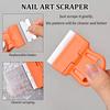 Nagelstempelplatten Zubehör Musterstempel Vorlage Schaber DIY Druck Nagelwerkzeuge Abnehmbare Reinigeschaufel Klebesticker