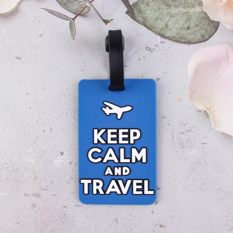 Popular Eco-friendly PVC Cartoon Luggage Tag for Suitcases and Boarding Passes