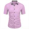 Summer Men Short Sleeve Beach Shirt Men Casual Lapel Fashion Shirt Tops