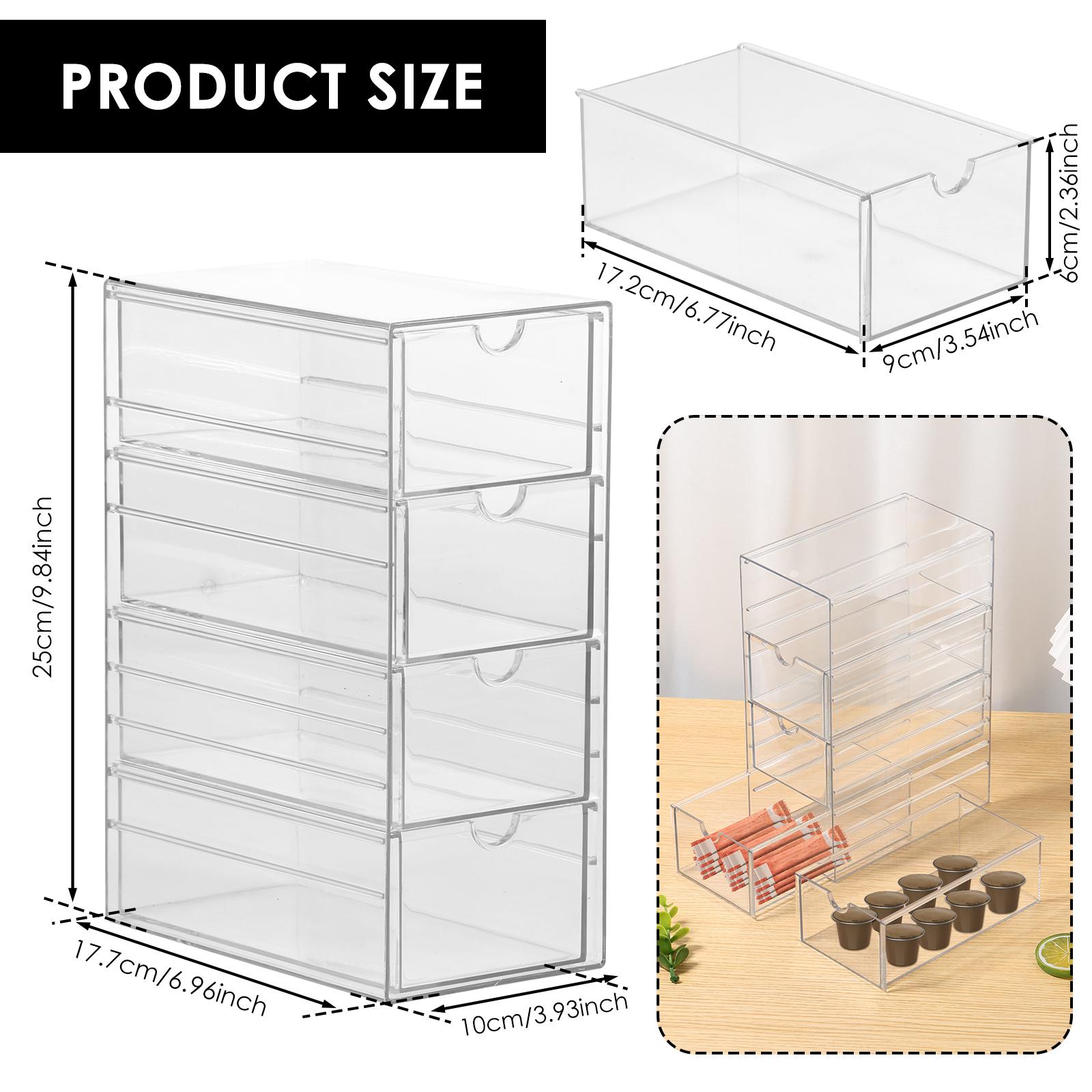 

Коробка для хранения кофейных капсул Коробка для хранения и организации чайного набора Стойка-витрина Экономия места Настольная стойка для хранения для домашнего декора