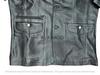 AL KHALID Echtes Weiches Schwarzes Lammleder Motorradstil Herren-Blazer Biker Stilvoll