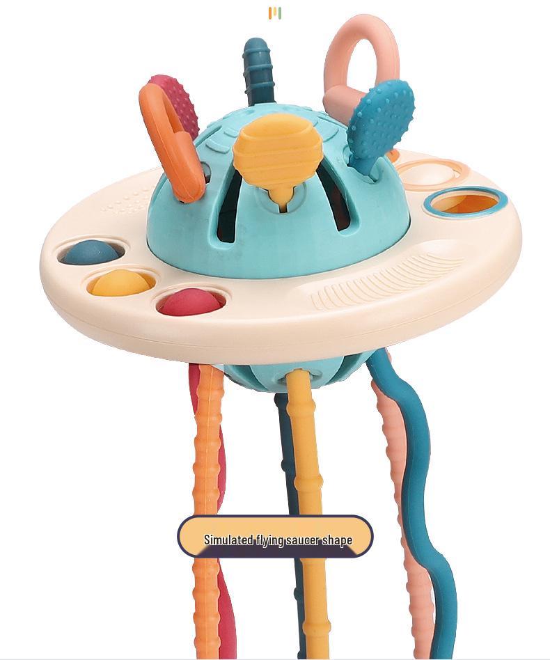 UFO Sensorischer Ausziehball: Montessori Früherziehungsspielzeug für Babys