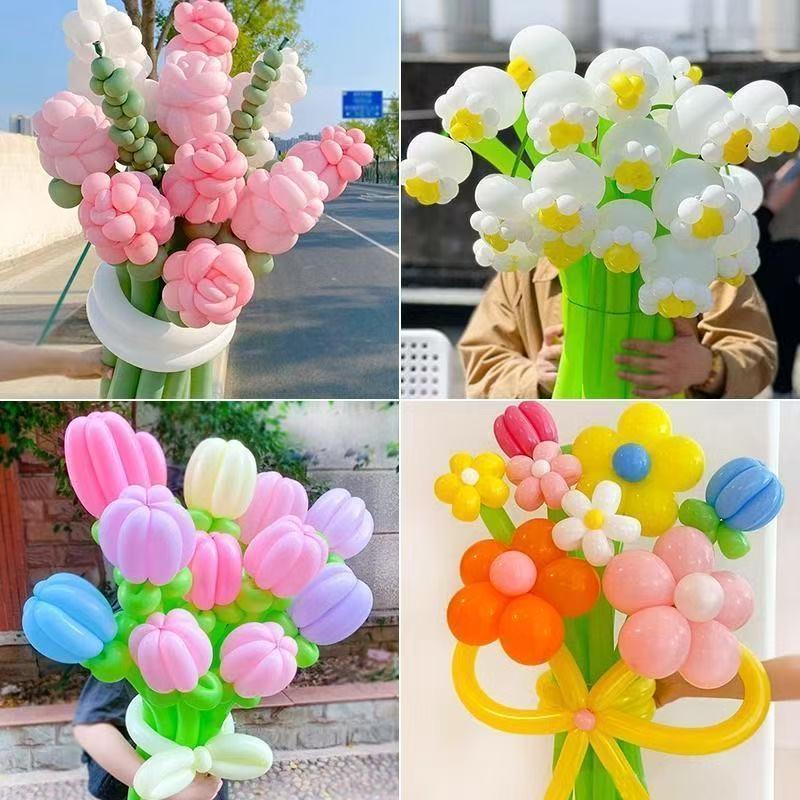 260 Long Balloons: Cute Children’s Cartoon Shapes for Magic Decoration & Weaving Bouquets