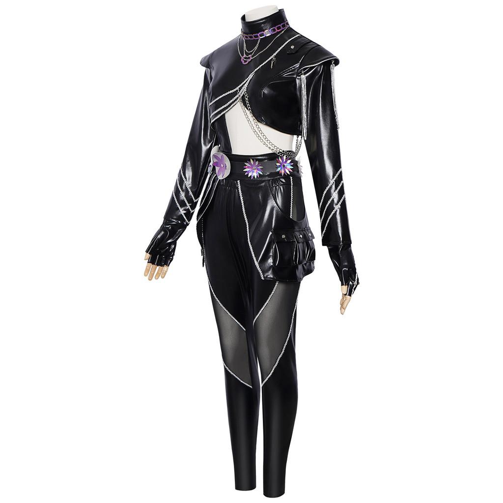 Kpop Demon Hunters Rumi Mira Zoey Kostium Skórzany z Tkaniną PU do Cosplayu na Imprezy Anime