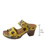 Summer Women Sunflower Leopard Printed Wedge Sandals Adjustable Strap Non-Slip Sole Beach Vacation Outdoor Casual Walking Shoes