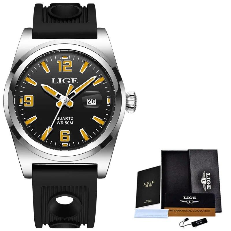 Brand Watch Men Silicone Sports Watches Men's Army Military Quartz Wristwatch Chronograph Male Clock Relogio Masculino