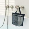 21*19.5cm Mesh Toiletry Bag With Handle Zipper Breathable Shower Travel Makeup Cosmetic Organizer Bag Beach Swimming Pool Tools