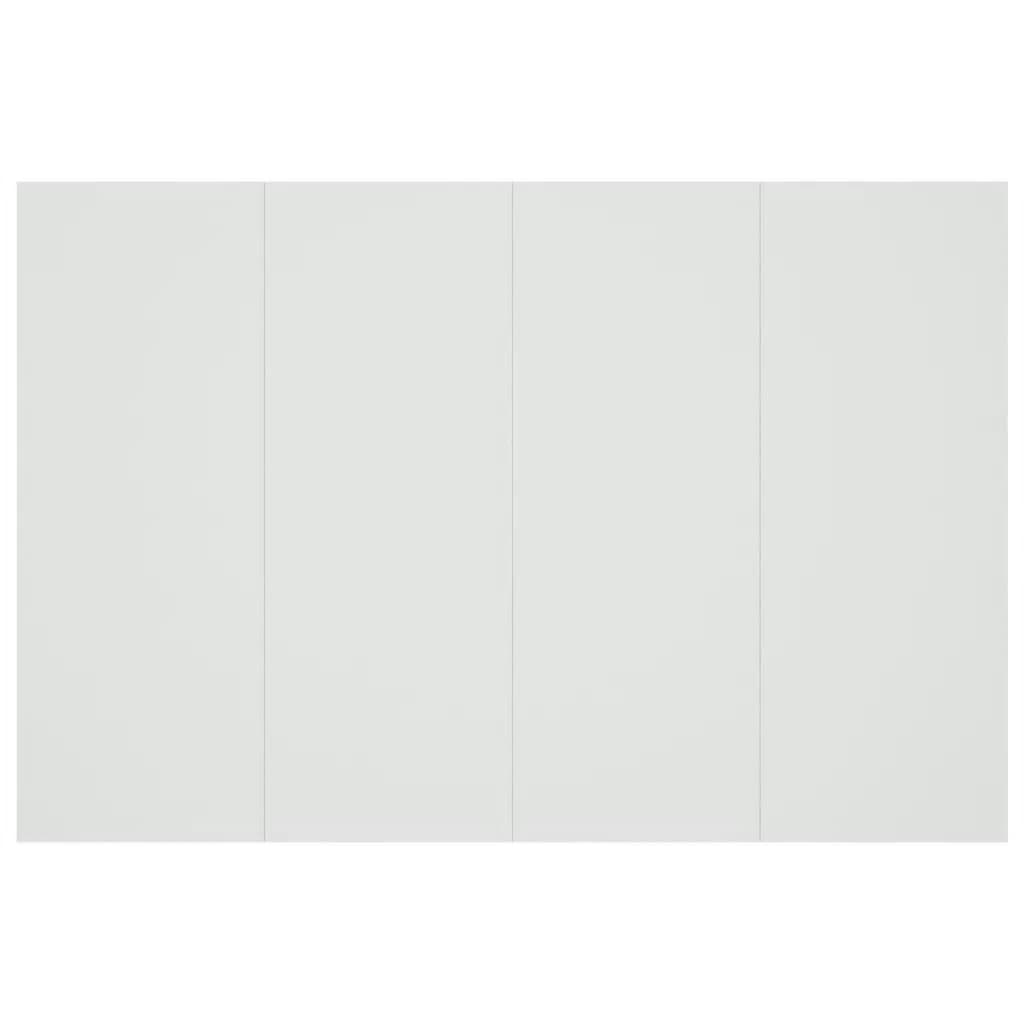 Headboard with Nightstands White Particleboard