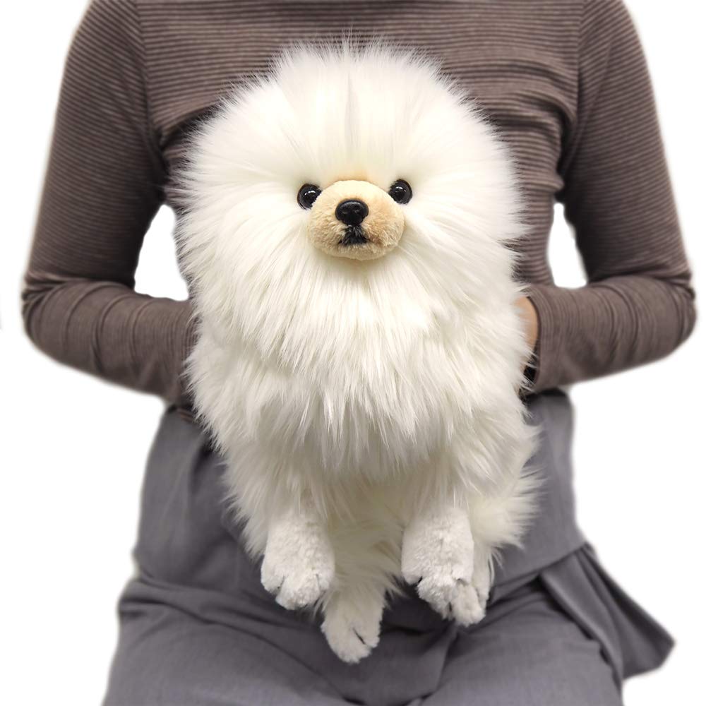 SunLemon Pomeranian Lap Dog CR Small 18x44x22cm Plush Animal Cute Dog P-6452