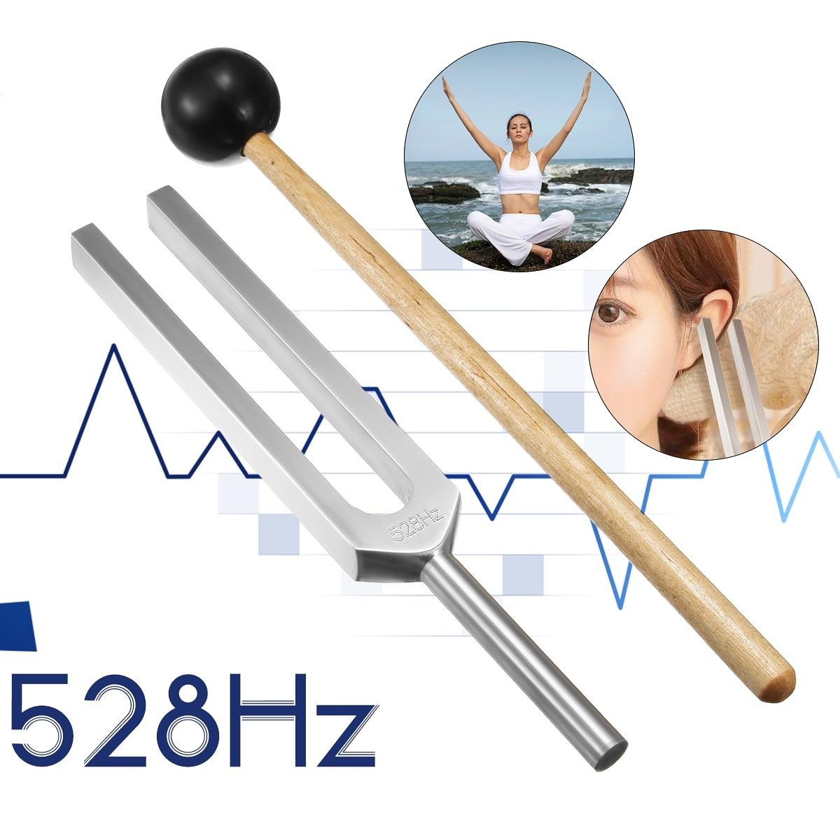 Алюминиевая медицинская камертонная вилка Chakra Hammer Ball Диагностическая 528 Гц с набором молоточков Тестирование нервной системы Камертон Уход за здоровьем