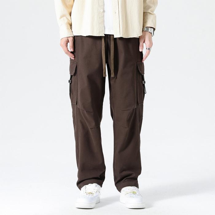 Vår og Sommer Utendørs Fjellklatring Herre Rett Arbeidsbukser Løse Hundre Fritidsbukser Herre Fritidsbukser Klær Arbeidsbukser Fritidsbukser