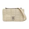 [Pre-Owned] Lola Bag TB Logo Quilted Lambskin Metal Chain Shoulder Crossbody Bag Small - Fair #U1OZGA