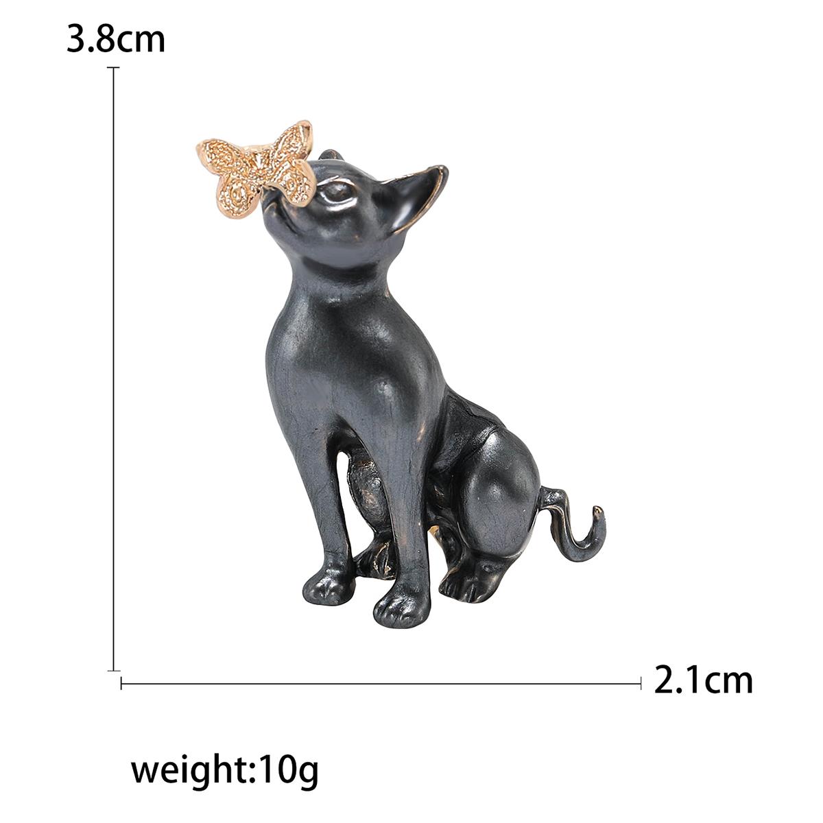 

Эмалевые броши в виде кошки для женщин, унисекс, стразы, животные, булавки, банкет, вечеринка, рюкзак, подарки, ювелирные изделия, аксессуары