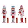 Festival 38CM/15inch Macaron Colored Drummers Dolls, Wood Table Decoration for Holiday Baking Enthusiasts