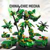 Non-Toxic Sembo 963Pcs 8In1 Guan Yu Transforming Mecha Robot Building Blocks Moc Fighter Aircraft Tank Vehicle Models Kids Toys Children Gifts