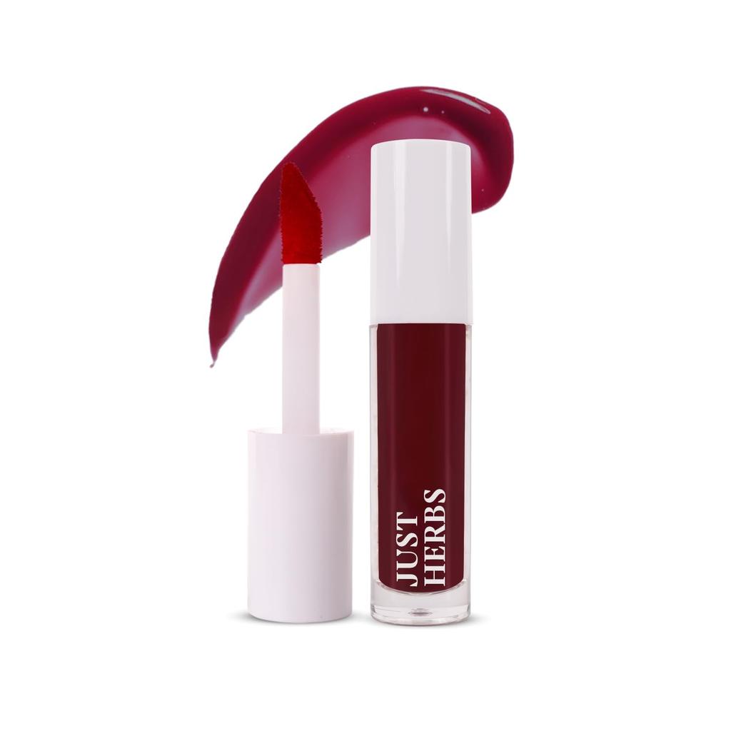 Just Herbs Water Baby Smudge & Transfer Proof | 12hrs Stay | Richly Pigmented Infused with Aloe Vera Multipurpose Water Tint for Lips, Cheeks and