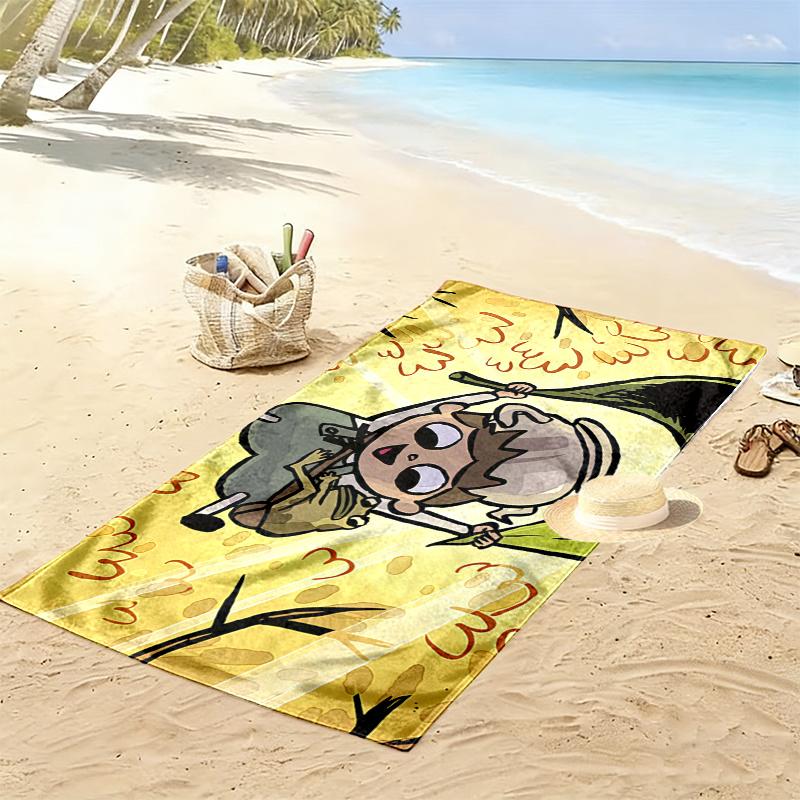 Over the Garden Wall Print Beach Towel, Large Soft Quick Dry Towel for Beach Camping Swimming