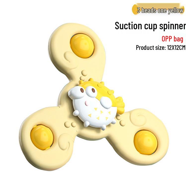 Cross-border Baby Suction Cup Spinner Toy Teether