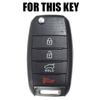 4-Tasten Silikon Auto Fernbedienung Schlüsselhülle Fob Shell Abdeckung Für Kia Sedona Optima Sportage Sorento Soul Forte Cerato Carens Schutz