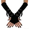 Dark Style Fingerless Motorcycle Gloves – Hot Girl, Neutral Spring/Summer Sleeves, European & American Style.