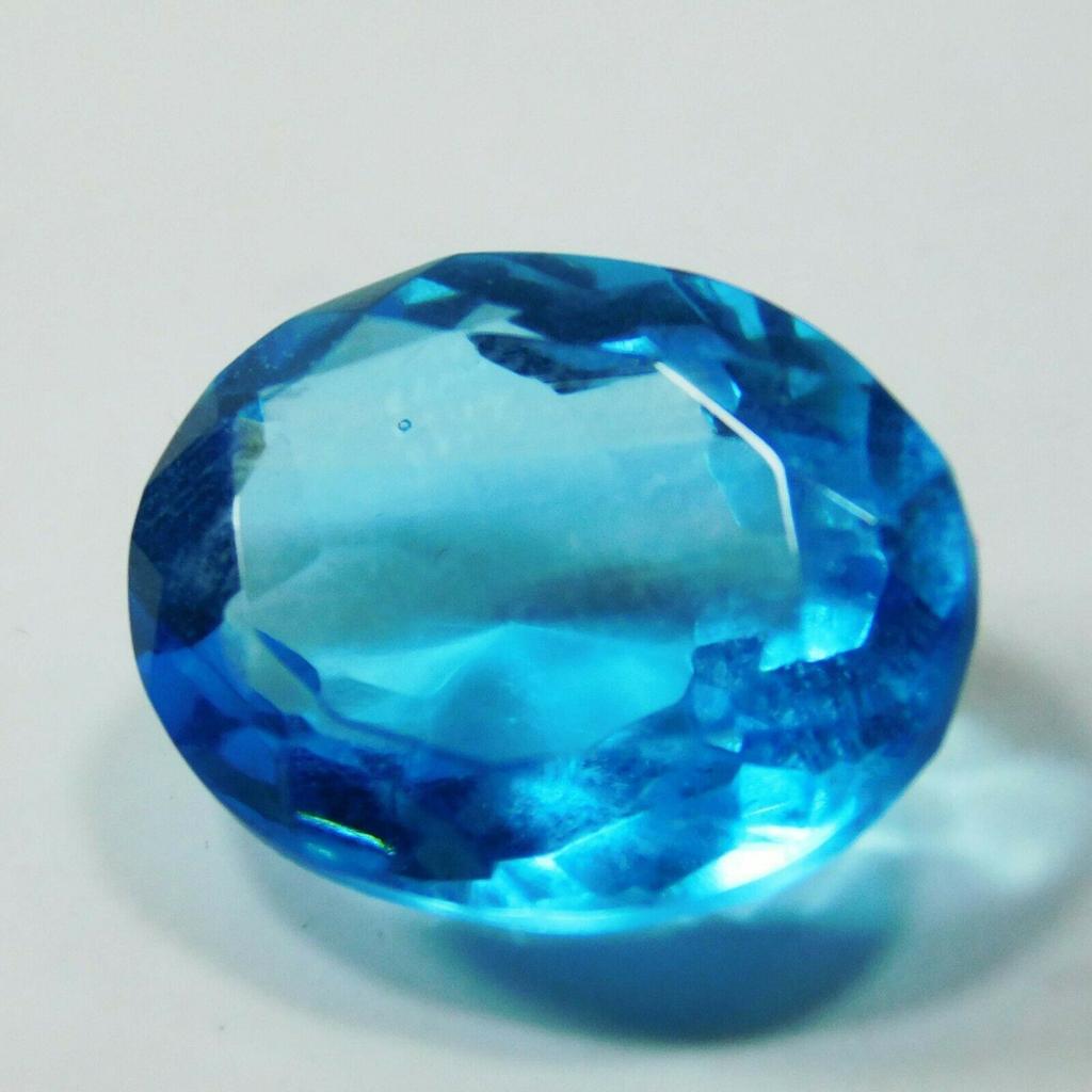 Natural Blue Aquamarine Loose Gemstone Oval Shape 8 Ct for Jewelry Making and Gem Collections