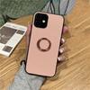 360 Ring Leather Mykt Silikonveske For Samsung Galaxy A14 A53 A33 A23 S21 S22 S23 Ultra Plus Xiaomi Redmi Note 11 iPhone 15 14 13 12 11 Pro Max-deksel