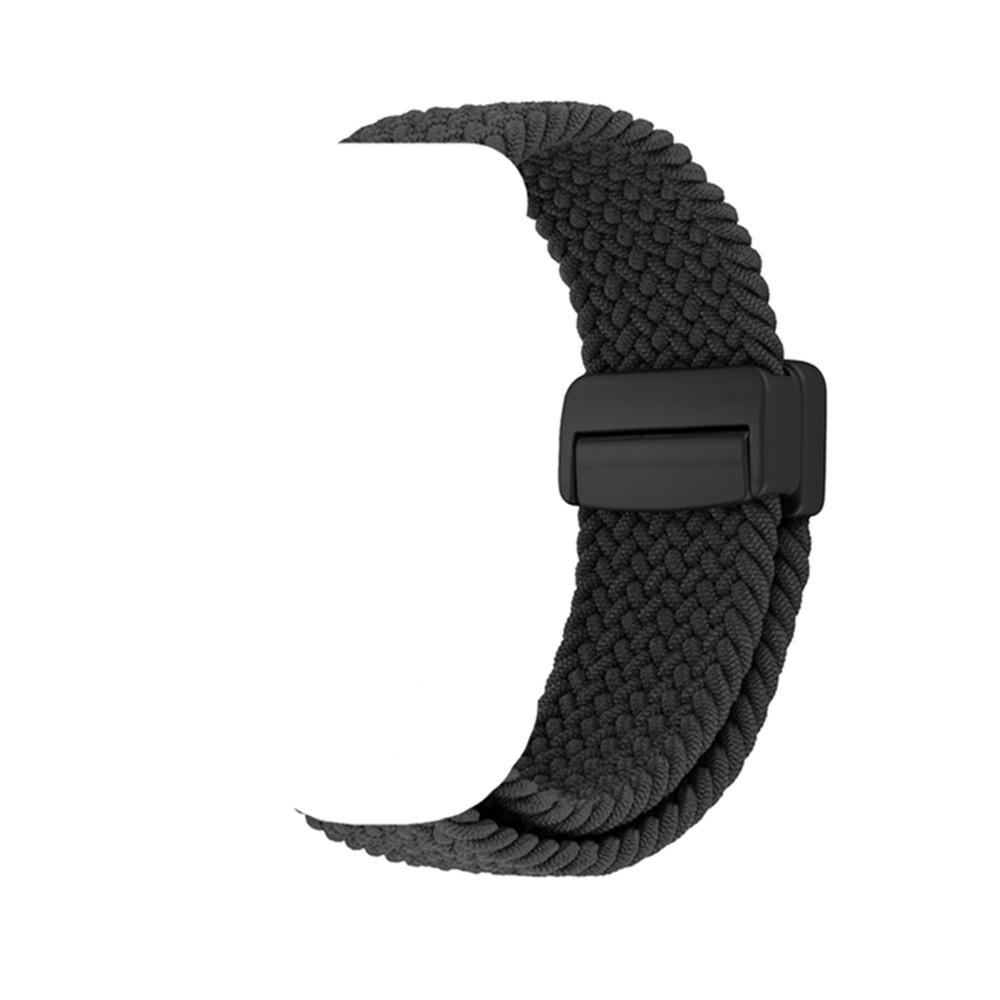 Nylon Watch Strap Suitable for Casio GBD-200-1/2/9 GBD-200 Modified Magnetic Braided Watch Strap чёрный