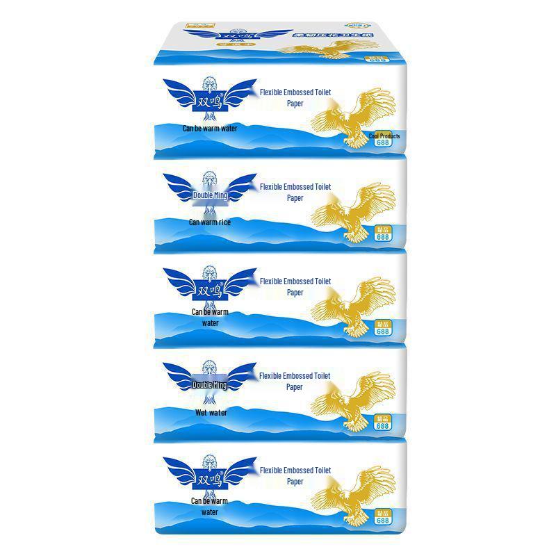 Shuangming Embossed Toilet Paper Family Pack