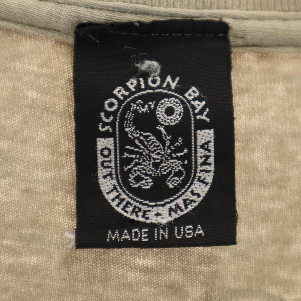SCORPION BAY 90s Made in USA Old Short sleeve T-shirt beige Scorpion Men's Used