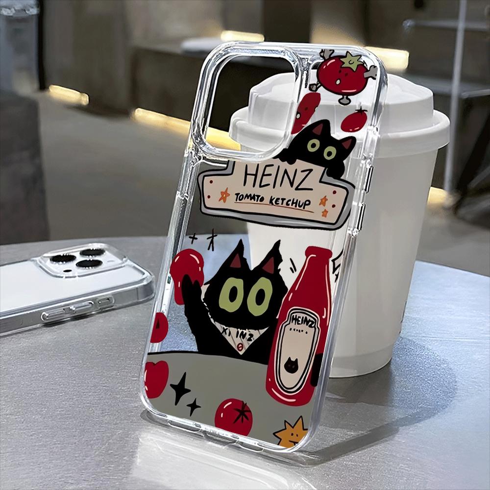 

Cute Multi-Breed Cats Floral Plant Clear Phone Case for iPhone 17 16 15 14 13 12 11 16E Series Pro Max Plus iphone 17 ProMax