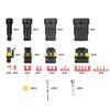 352pcs IP68 Waterproof Car Electrical Wire Connector 1/2/3/4 Pin Car Connector Kit Plug Terminal Truck Motorcycle Boat