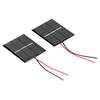 2Pcs Solar Panel Module Polysilicon Micro Mini Glue Power Solar Cells 43x55mm 0.4W 1.5V