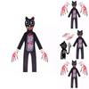 Siren Head Kid Black Cat Jumpsuit Cosplay Costume Bodysuit Halloween Party