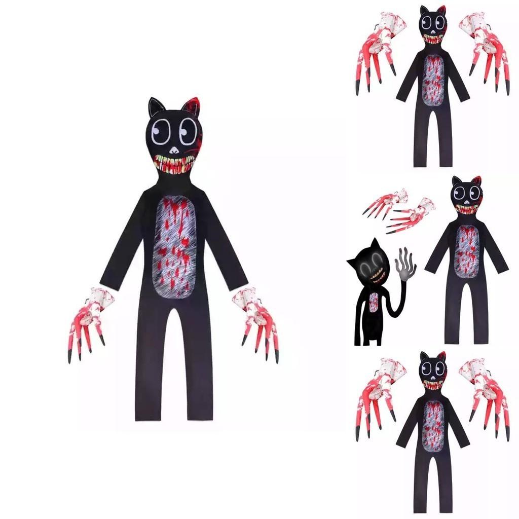 Siren Head Kid Black Cat Jumpsuit Cosplay Costume Bodysuit Halloween Party