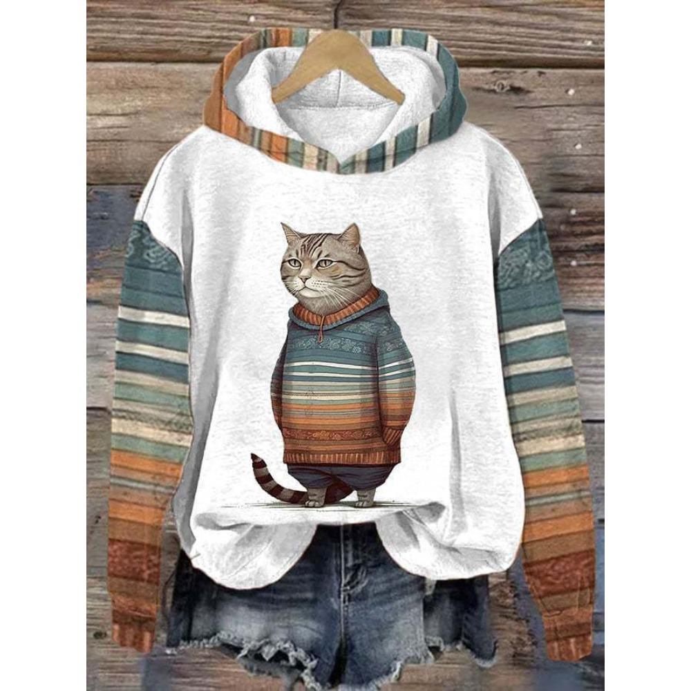 Fat Cat Dog Hoodies Animal 3D Print Women Men Casual Hooded Sweatshirts Streetwear Oversized Pullover Hoodie Top Female Clothing