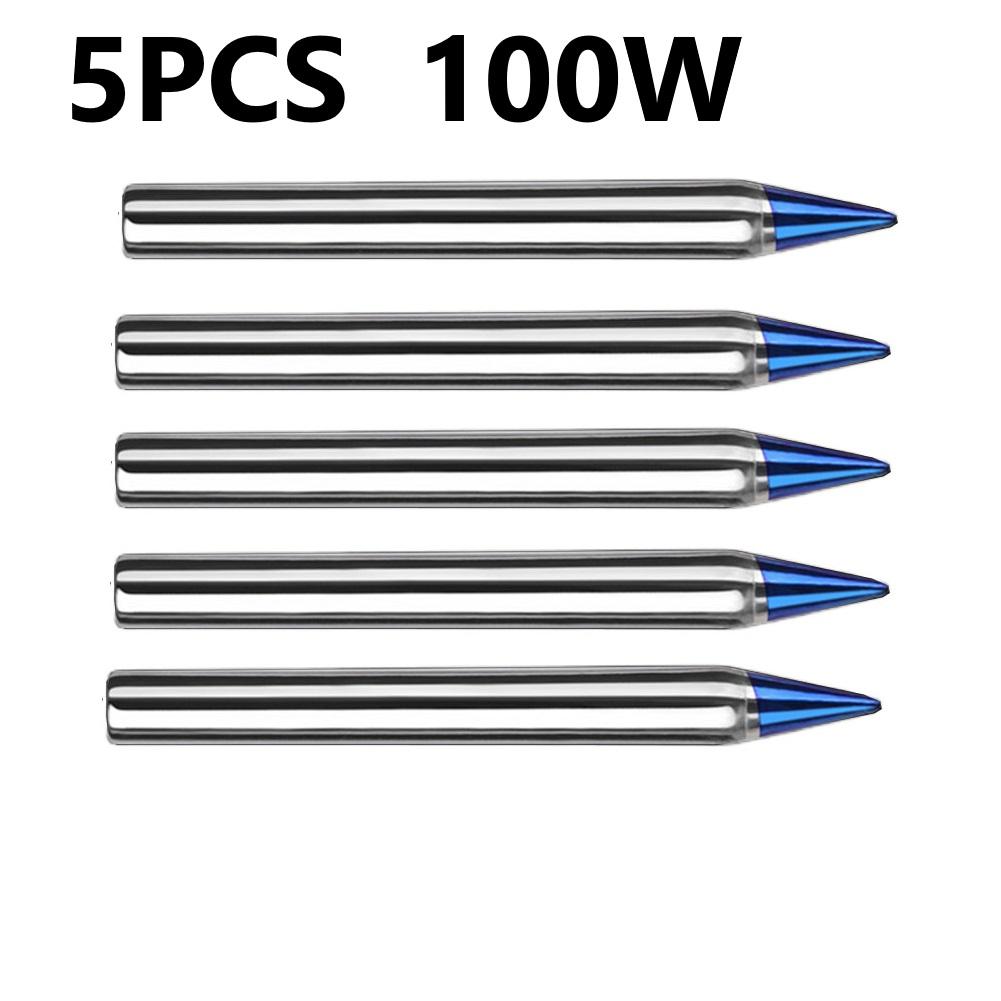 Multi Power Soldering Iron Tips 5PCS 30W To 150W Blue Copper Welding Accessories for External Heat Applications