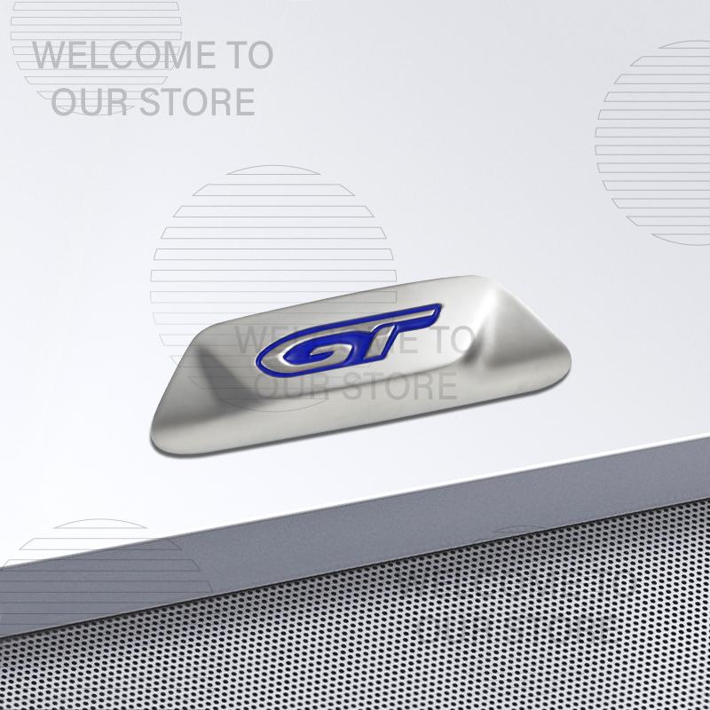 VZQR9 Car Decor Metal GT Emblem 3D Sticker For Peugeot 5008 208 508 4008 3008 GT Line Steering Wheel Badge Decals
