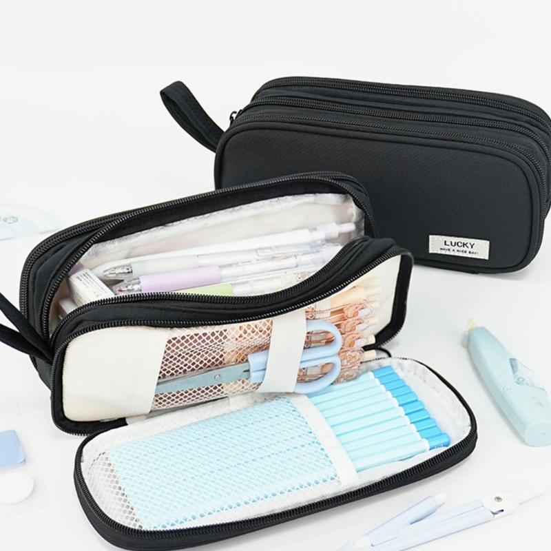 Practical Pencil Case Simple Pencil Bag Large Capacity Pen Case Pen Pouch Aesthetic Pen Bag Pencil Organisers
