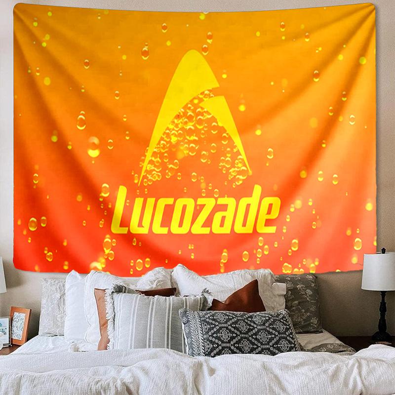 Lucozade Printed Tapestry, Unique Design Tapestry, Wall Decor for Bedroom,Livingroom, Playroom,Heartwarming Fan Holiday Gifts