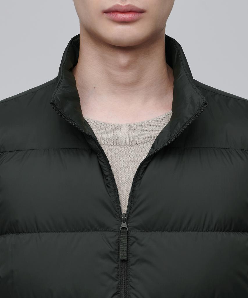 Musinsa Standard High-Neck Light Down Vest [Khaki]