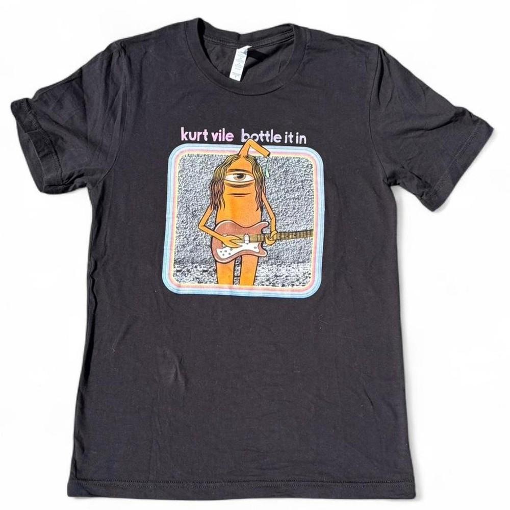 Black Kurt Vile Kurt Vile Bottle It In Vintage Style Unisex All Sizes Shirt LO57 Unisex T-Shirt XL