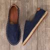 New 2025 Direct Sales Fashion Casual Hemp Sole Shoes Men's and Women's Straw Shoes Fisherman One Pedal Canvas Breathable Lazy Shoes