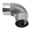 Stove Pipe Elbow 7.5cm Diameter Stainless Steel Flue Extension Elbow Chimney for Outdoor Camping Wood Stove