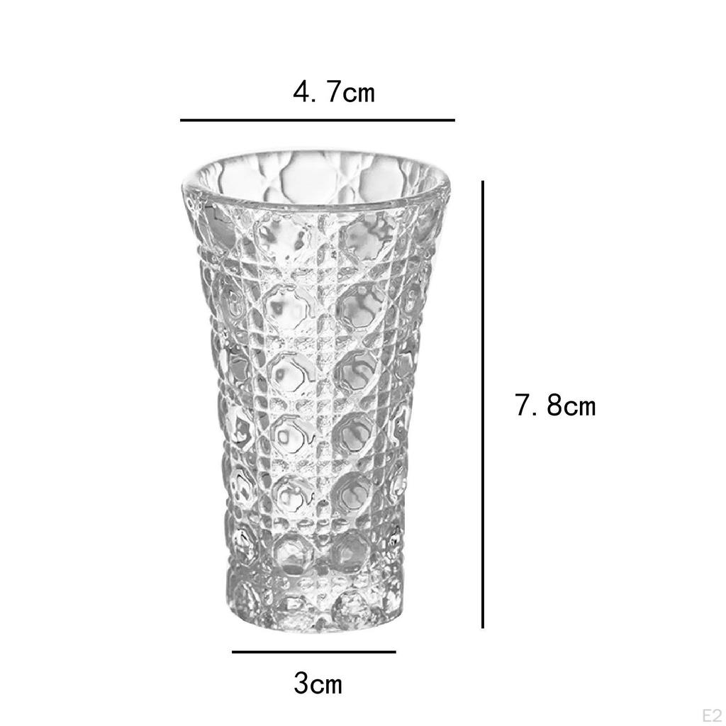 6x Stemless Wine Glasses Clear Glassware Elegant Creative Beverage Cup Drinking for Bar