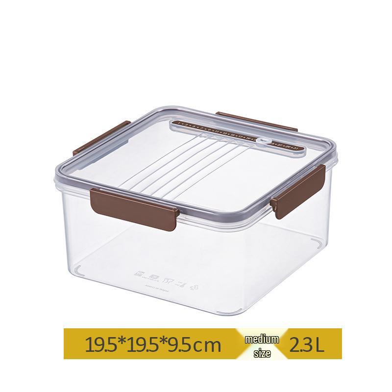 Transparente Hitzebeständige Küchenaufbewahrungsbox für Gemüse & Obst mit Verschluss für Kühlschrank- & Mikrowellenverwendung