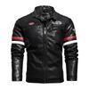 Frühling Herbst Neue Herren Motorradjacke Herren Trendy Bestickte Farbblock Mode Jacke Mantel