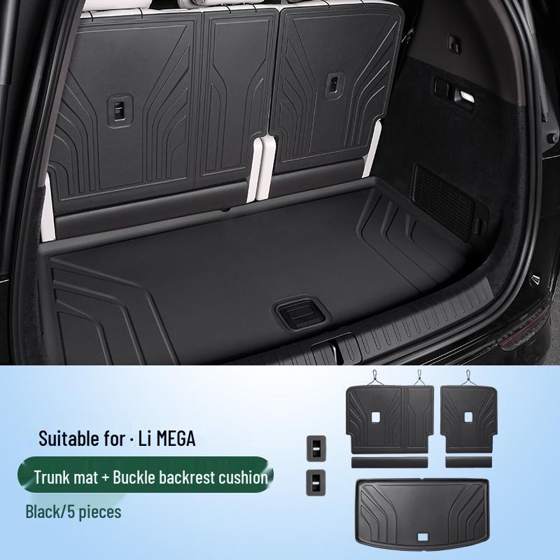 Ideal MEGA Trunk Mat & Three-Row Seat Back Protector - TPE Car Accessory