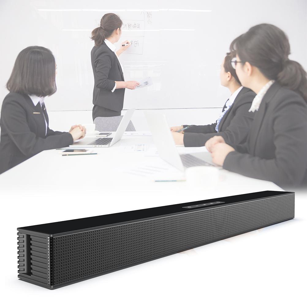 40W High Power Fiber Soundbar Bluetooth Speaker with Remote Control Coaxial Strip Wall Mount TV